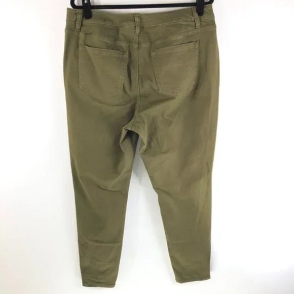 Lane Bryant Olive High-Wasted Skinny Jeans Size 16 - Picture 2 of 3